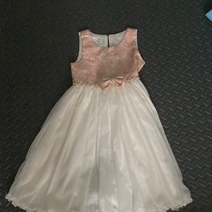 Rose gold girl dress